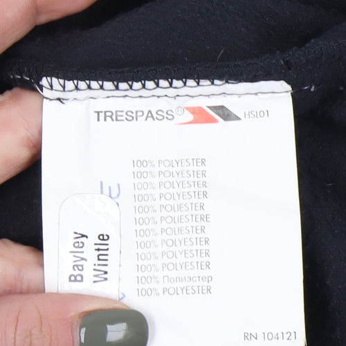 Trespass Boys Black Basic Jacket, Size 9-10, Full Zip