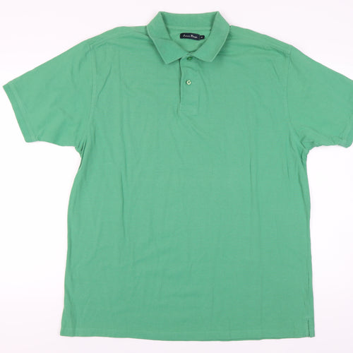 James Pringle Men's Green Polo Shirt XL - Casual Cotton