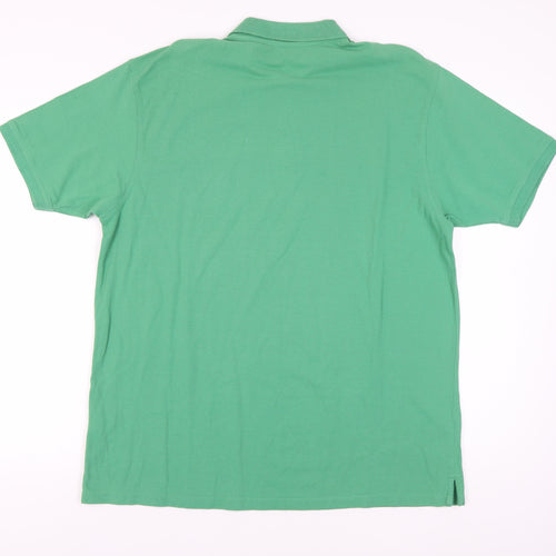 James Pringle Men's Green Polo Shirt XL - Casual Cotton