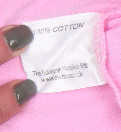 Honor Millburn Pink Embroidered Women's T-Shirt M