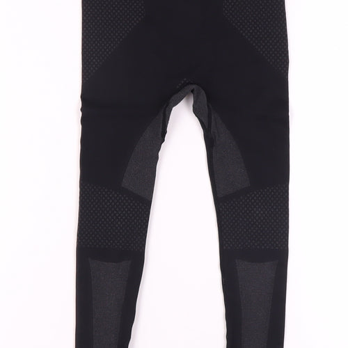Dare2B Black Ankle Leggings - Kids Size S, Breathable & Stretch