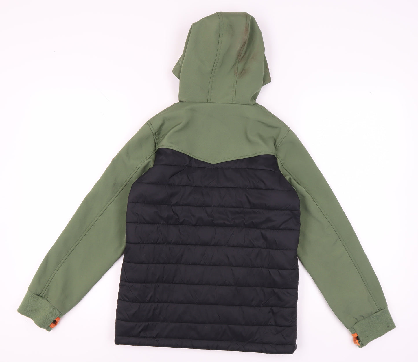 Saltrock Boys Green Puffer Jacket, 11-12 Years, Hooded, Zip