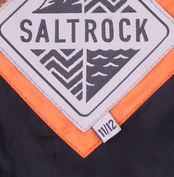 Saltrock Boys Green Puffer Jacket, 11-12 Years, Hooded, Zip