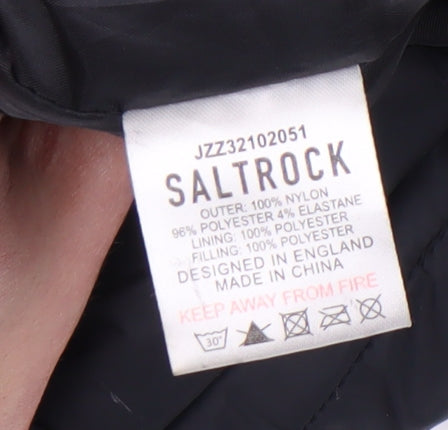 Saltrock Boys Green Puffer Jacket, 11-12 Years, Hooded, Zip