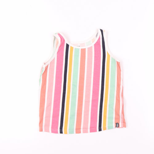 SoulCal & Co Girls Multicoloured Striped Tank 7-8 Years
