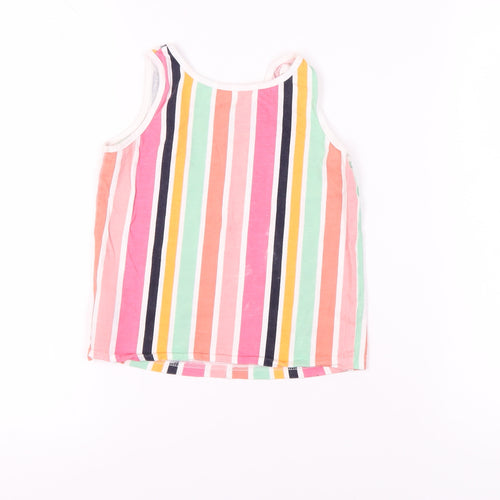SoulCal & Co Girls Multicoloured Striped Tank 7-8 Years