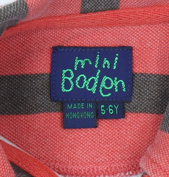 Mini Boden Boys Multicoloured Striped Polo 5-6Y
