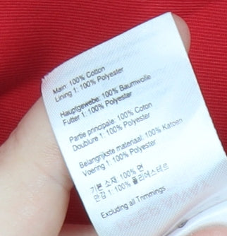 Joules Women's Red Trench Coat, Size 18, Belted Style