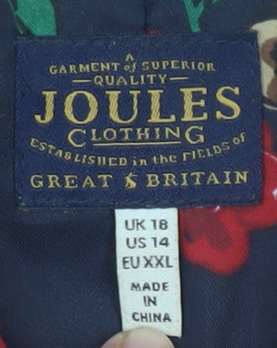 Joules Women's Red Trench Coat, Size 18, Belted Style