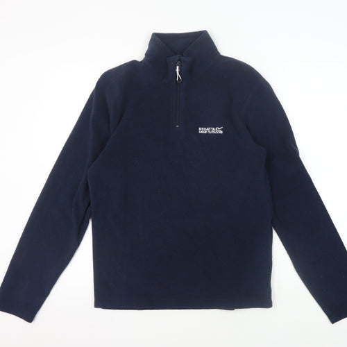 Regatta Men's Blue 1/4 Zip Fleece Sweatshirt S