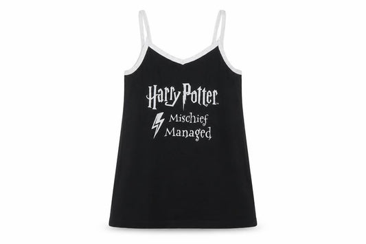 Harry Potter Girls Black Cami Nightshirt - 9-10 Years