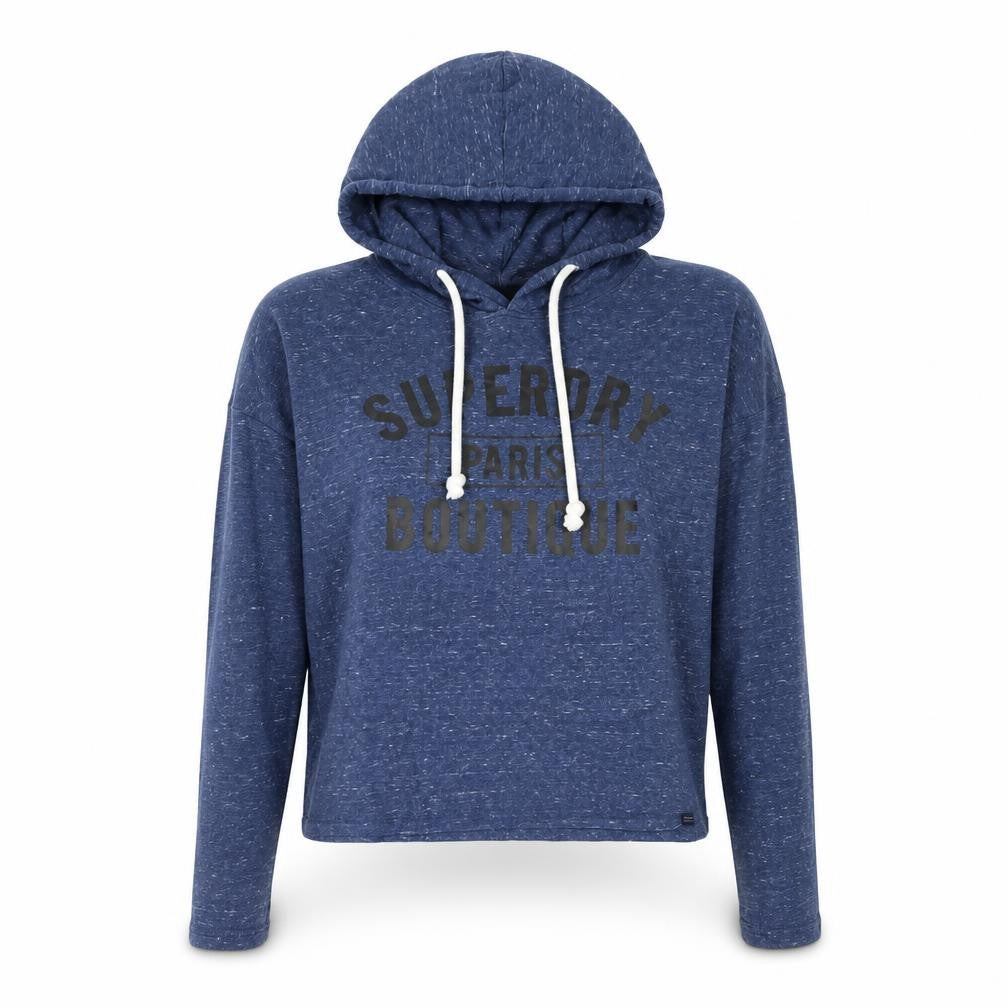 Front view of Superdry Women's Blue XS Pullover Hoodie