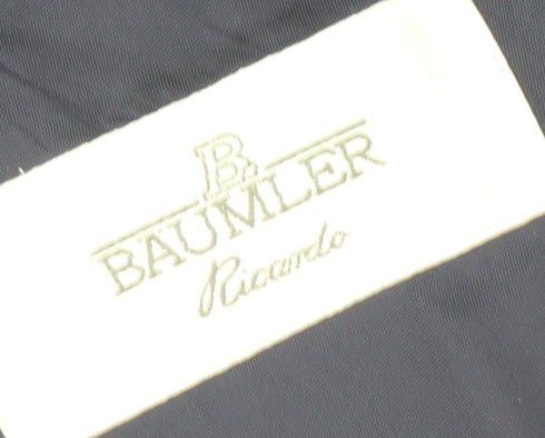 Baumler Men's Black Single Breasted Polyester Blend Suit Jacket Size 42