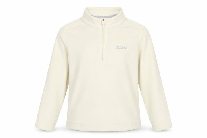 Regatta Girls Ivory Fleece Sweatshirt, Size 4 Plus, Half Zip