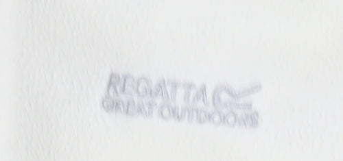 Regatta Girls Ivory Fleece Sweatshirt, Size 4 Plus, Half Zip