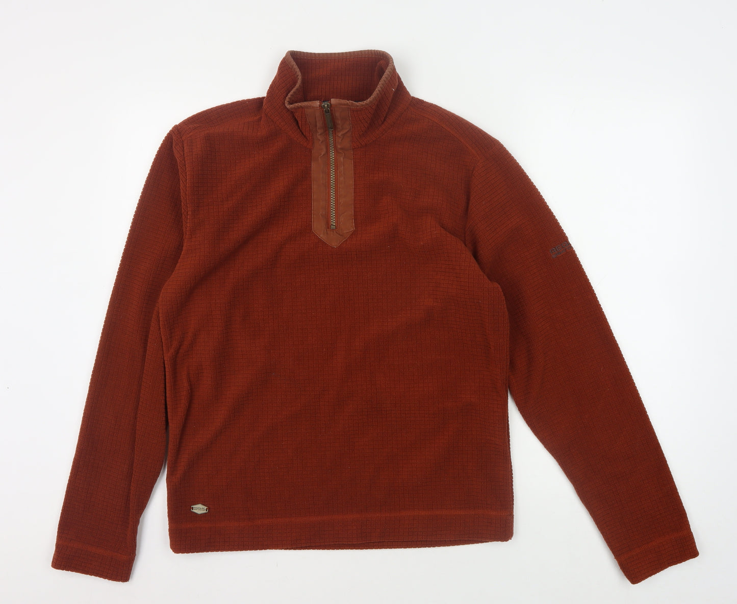 Regatta Men's Brown 1/2 Zip Sweatshirt, Size S, Excellent