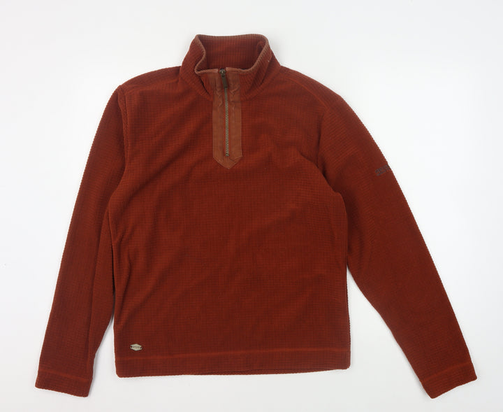 Regatta Men's Brown 1/2 Zip Sweatshirt, Size S, Excellent