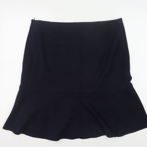 Laura Ashley Women's Black Knee Length Skirt, Size 16