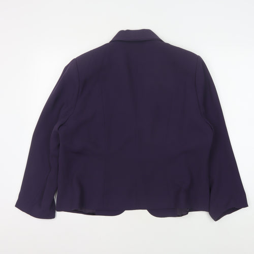 Eastex Women's Purple Suit Jacket, Size 18, Shawl Lapel