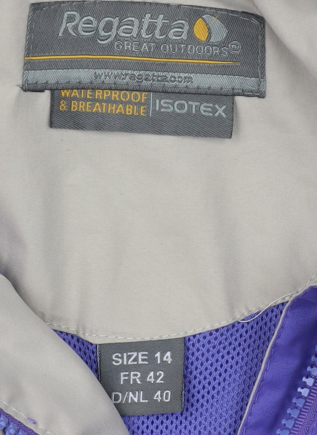Regatta Women's Purple Rain Coat Size 14