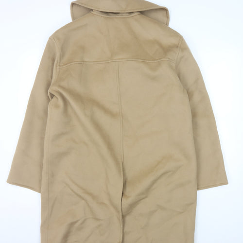 JFW Women's Beige Mid-Length Wool Overcoat Size 14