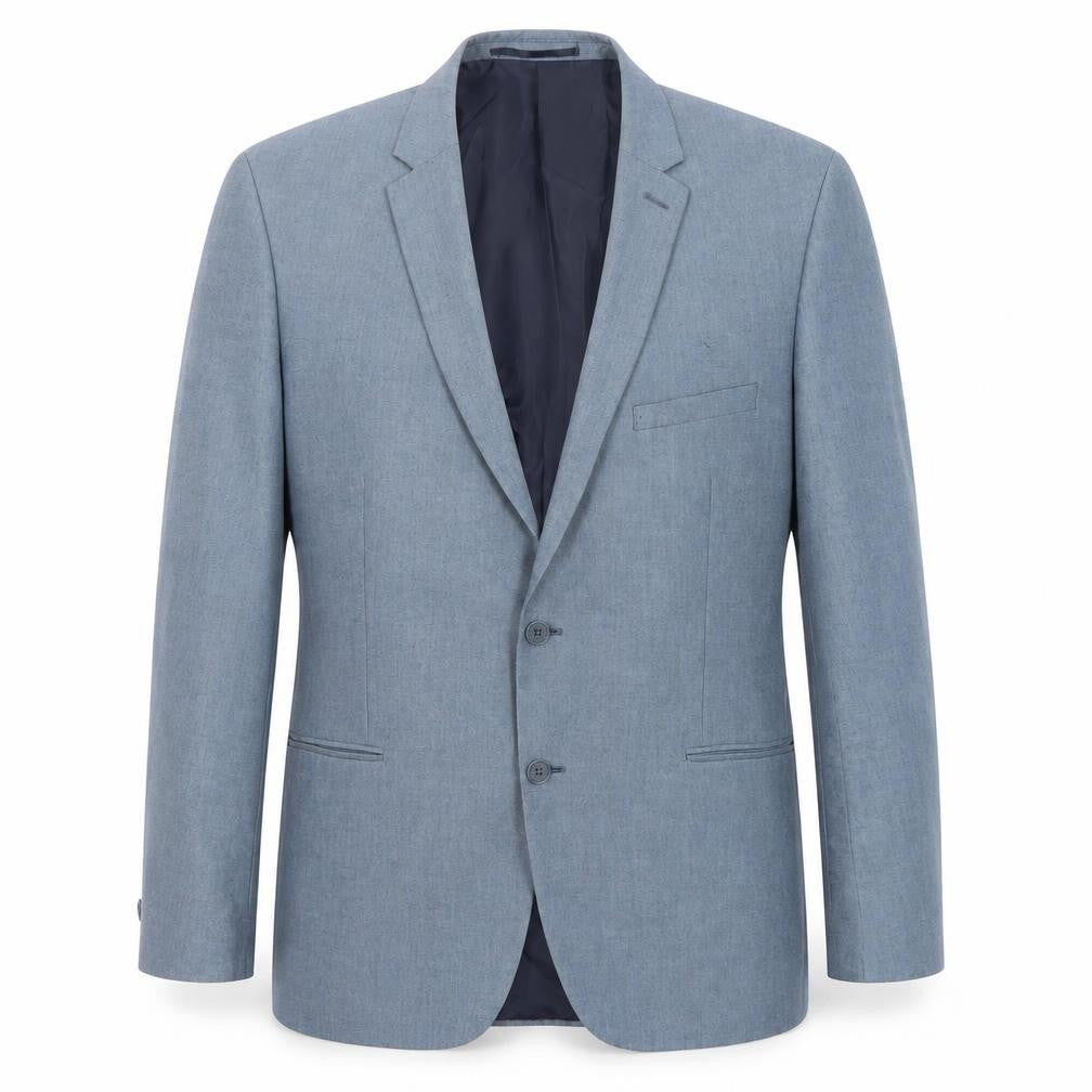 Front view of Red Herring Men's Blue Slim Fit Blazer, 44R
