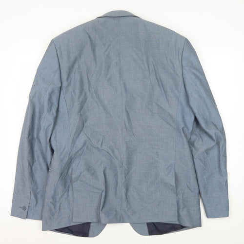 Red Herring Men's Blue Slim Fit Blazer, 44R
