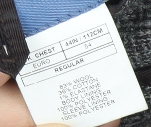 Moss London Men's Grey Check Blazer 44R, Formal Jacket