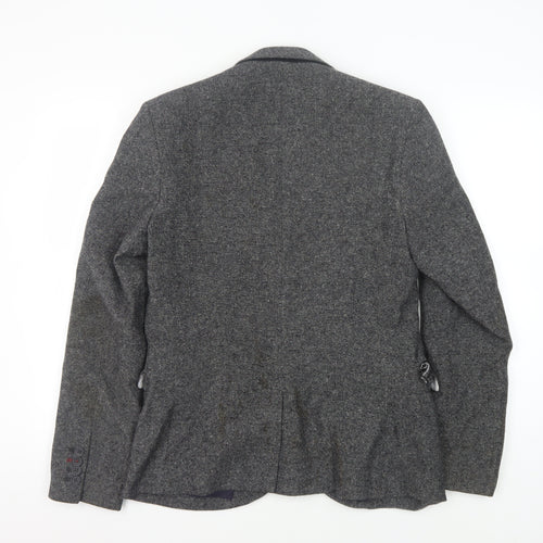 Burton Grey Tweed Blazer Men's S Classic Wool Jacket