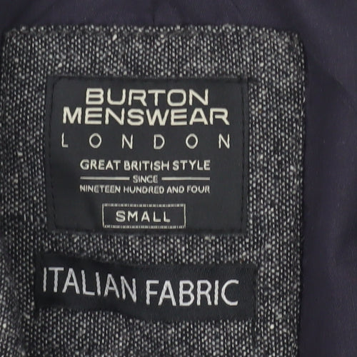 Burton Grey Tweed Blazer Men's S Classic Wool Jacket