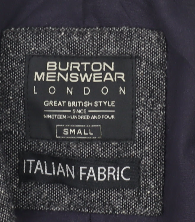 Burton Grey Tweed Blazer Men's S Classic Wool Jacket