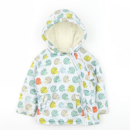 Marks and Spencer Unisex Baby Multicoloured Animal Print Hooded Jacket 9-12 Months