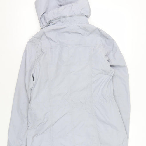 Marks and Spencer Women's Grey Hooded Parka Jacket, Size 10