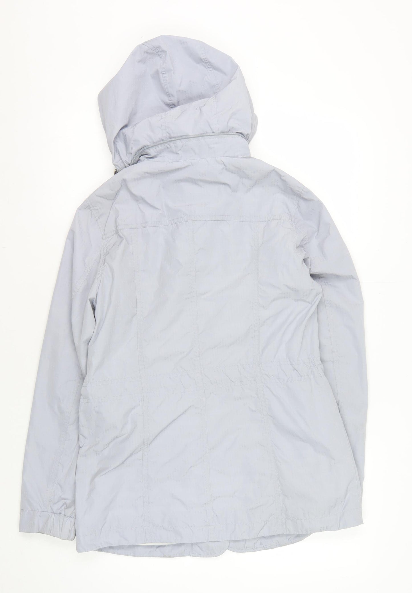 Marks and Spencer Women's Grey Hooded Parka Jacket, Size 10