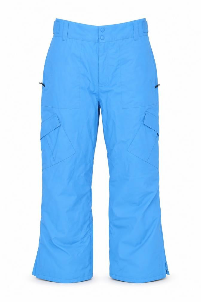 Front view of Parallel unisex blue xl snow pants waterproof