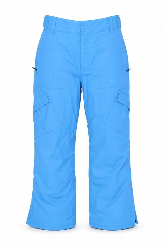 Front view of Parallel unisex blue xl snow pants waterproof