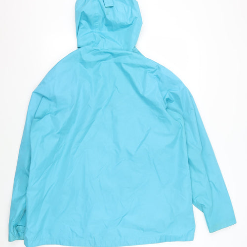 Regatta Womens Blue Hooded Rain Coat Size 20
