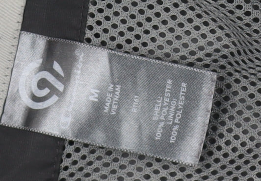 Champion Men's Black Rain Jacket M Hooded Zip Casual