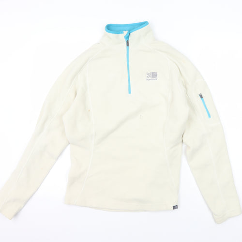 Karrimor Women's Ivory Lightweight Zip Sweatshirt Size 12