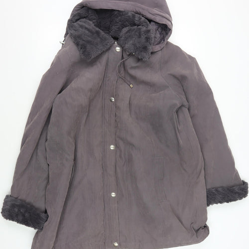 BNN Collection Grey Women's Winter Hooded Coat L