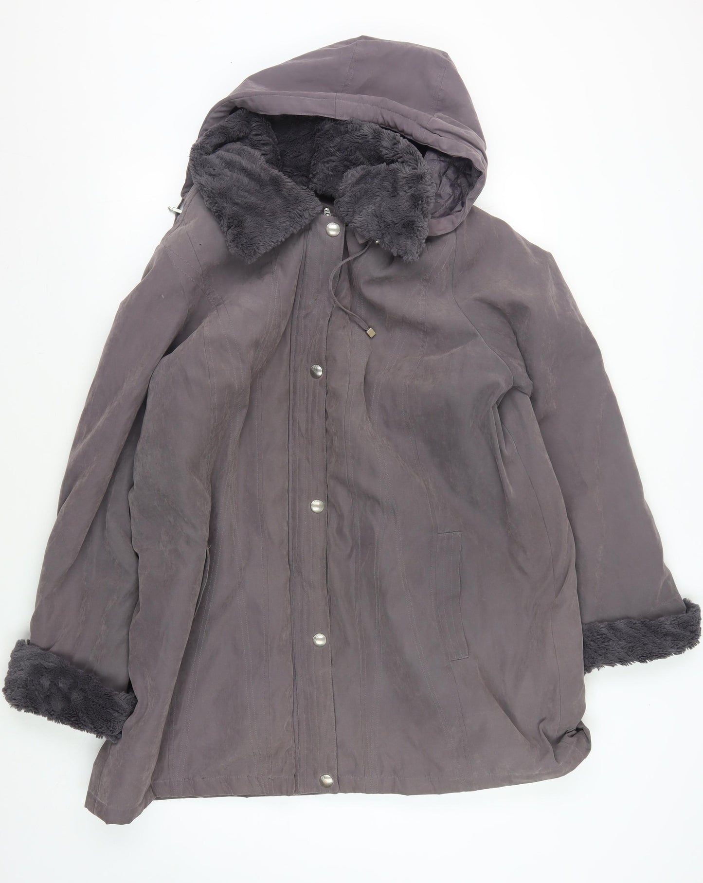 BNN Collection Grey Women's Winter Hooded Coat L