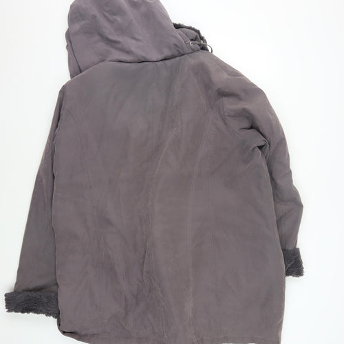BNN Collection Grey Women's Winter Hooded Coat L