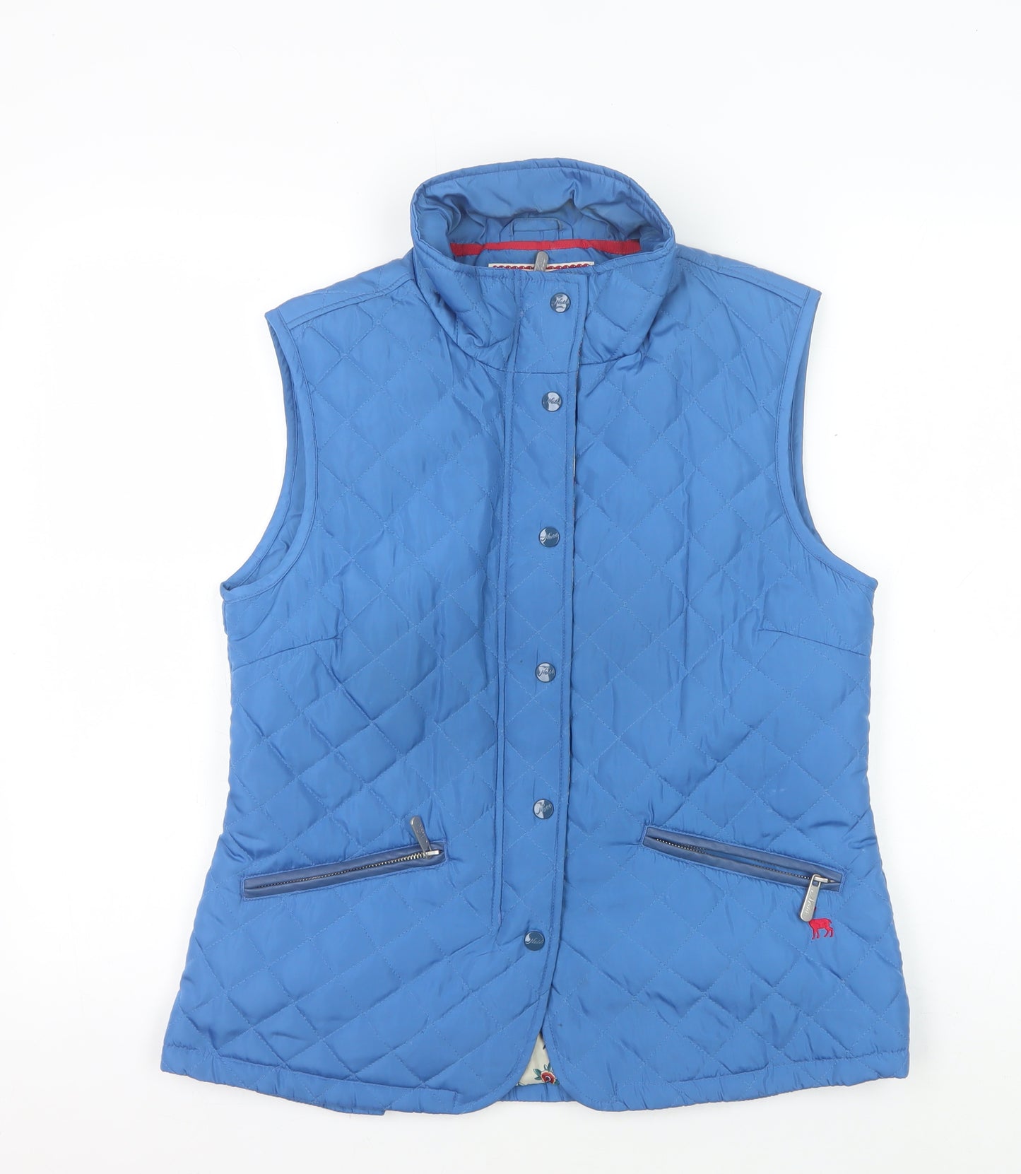 Ness Women's Blue Quilted Waistcoat Size 12