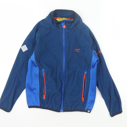 Regatta Boys Blue Track Jacket Size 7 Years Full Zip