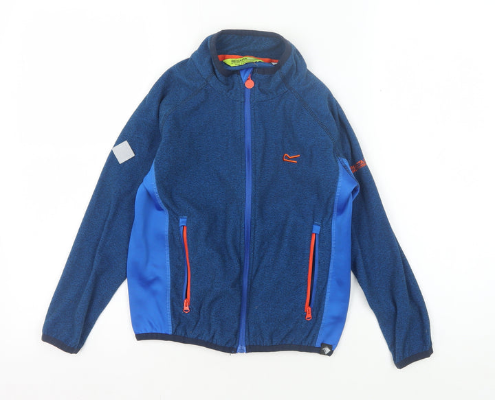 Regatta Boys Blue Track Jacket Size 7 Years Full Zip