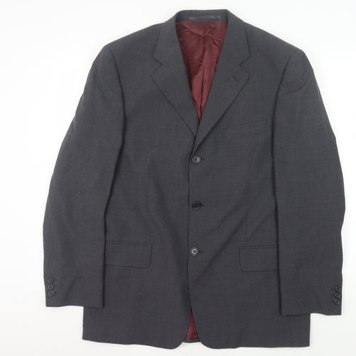 Brook Taverner Grey Men's Blazer, Size 40, Regular Fit