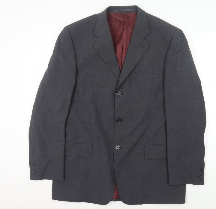 Brook Taverner Grey Men's Blazer, Size 40, Regular Fit