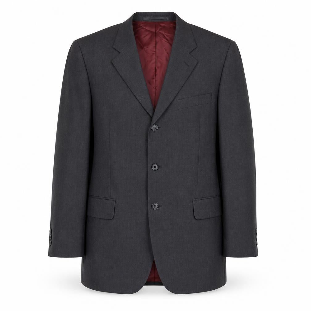 Front view of Brook Taverner Grey Men's Blazer, size 40, Regular Fit