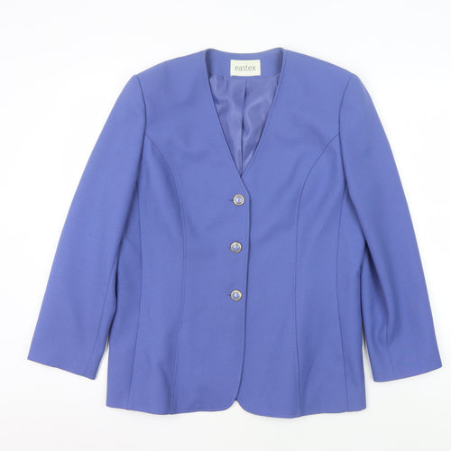 Eastex Women's Blue Suit Jacket Size 12
