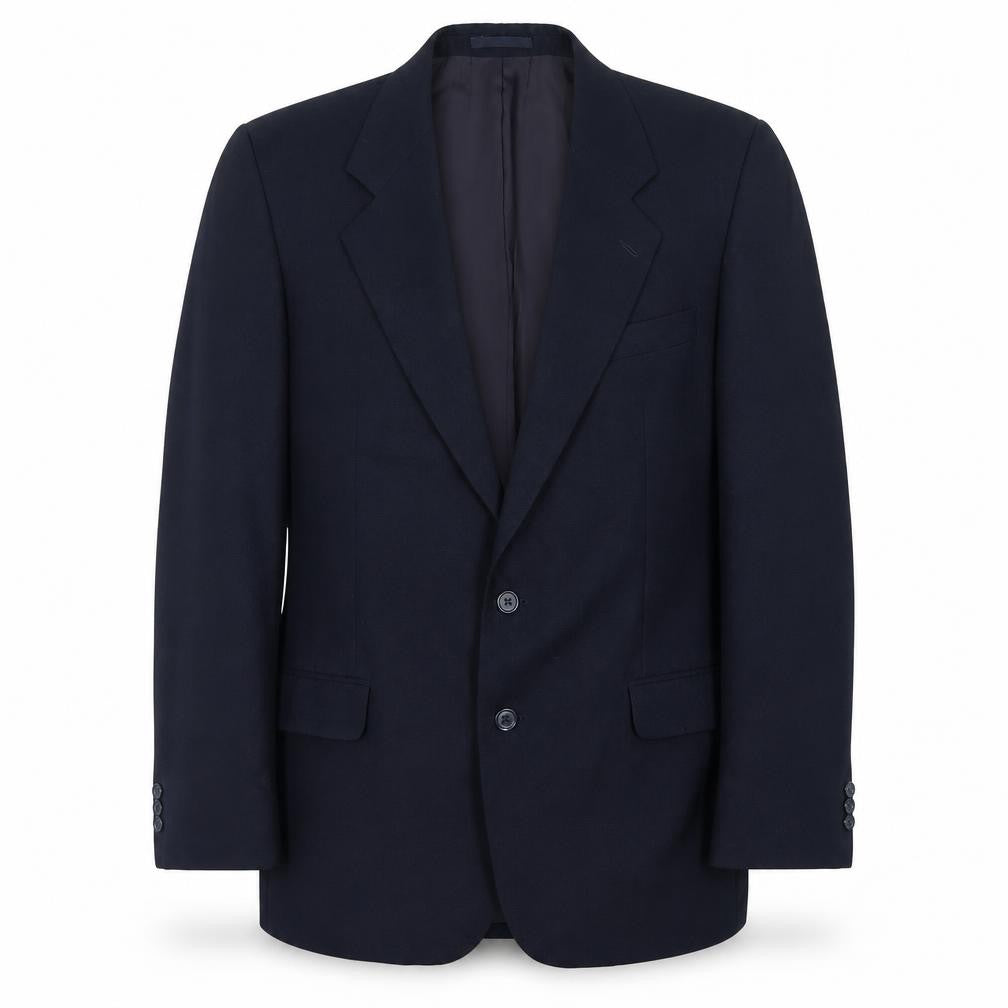 Front view of St Michael Men's Blue Blazer, Medium, Single-Breasted 40R